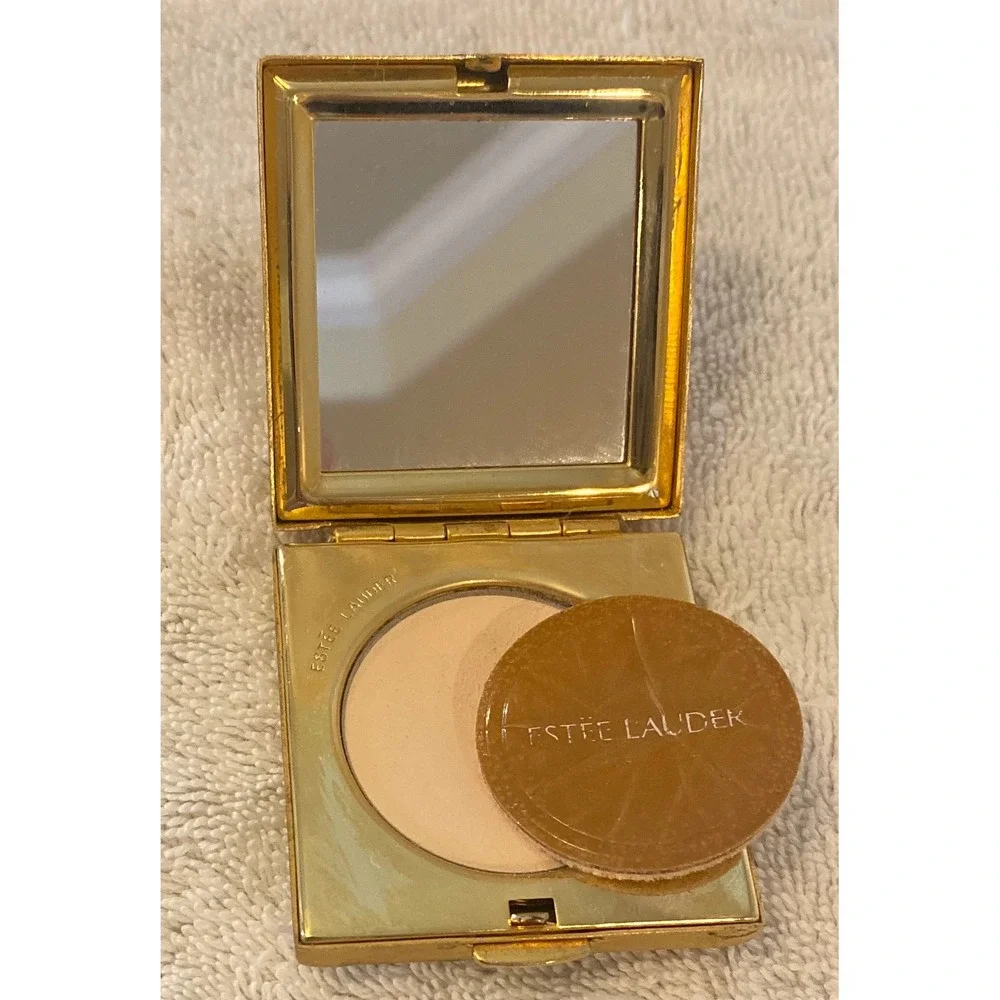 Estee Lauder Lucidity Bamboo Compact Gold Translucent Pressed Powder Vintage